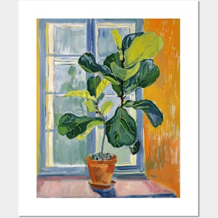 Fiddle Leaf Fig Botanical Posters and Art